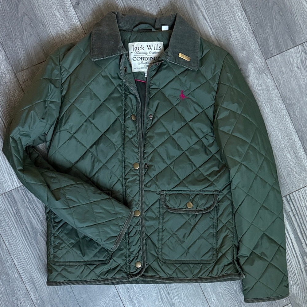 Jack Wills Olive Quilted Jacket